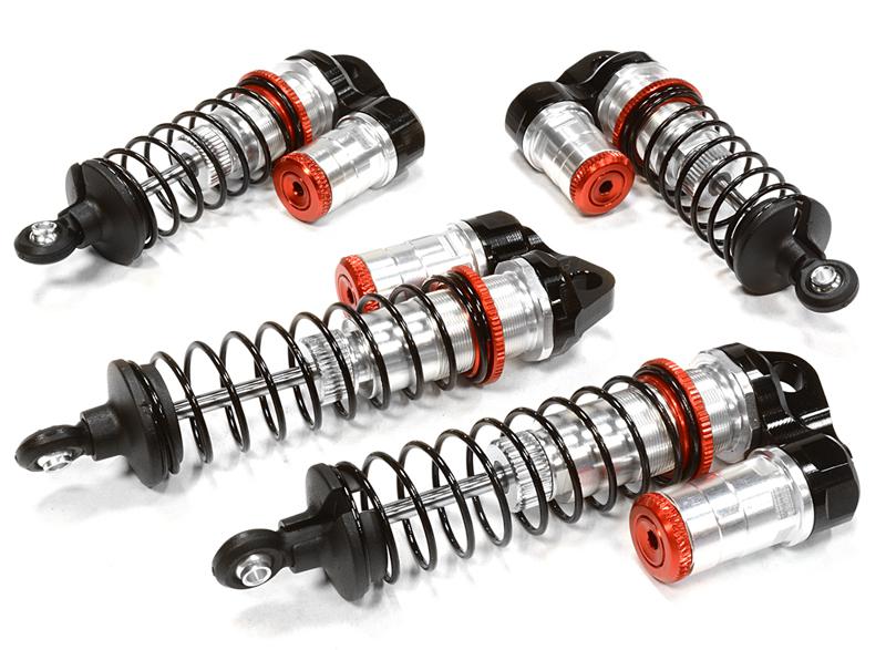 Billet Machined Piggyback Shock (4) for Associated RC10B5M (ASC90003)