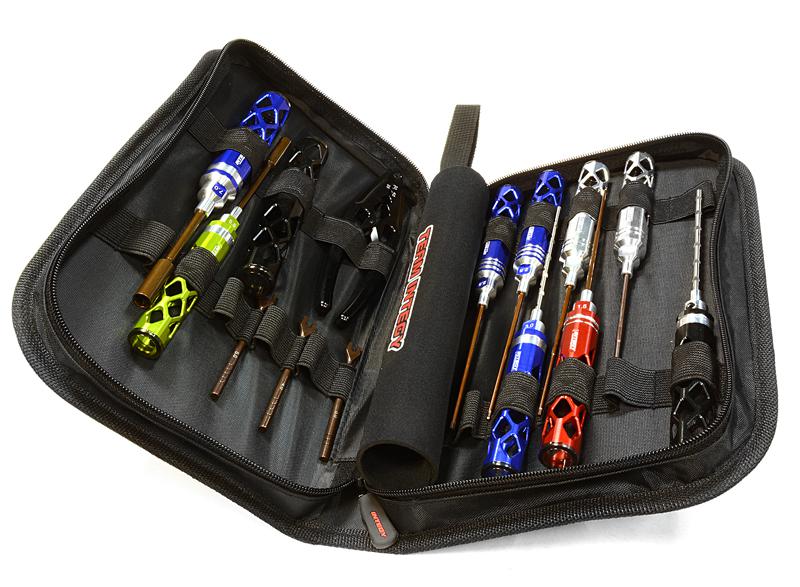 14-Piece Competition Tool Set with Carry Bag for 1/10 Scale Touring Cars