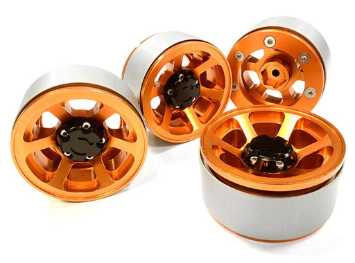 1.9 Size Billet Machined Alloy 6 Spoke Wheel(4) High Mass Type for Scale Crawler