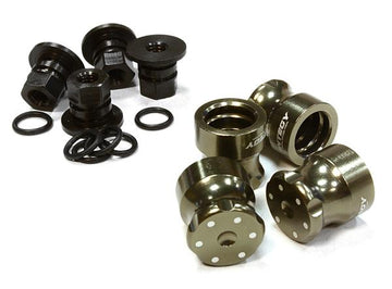 Realistic V2 Billet Machined M4 Size Wheel Nut for 1/10 Scale