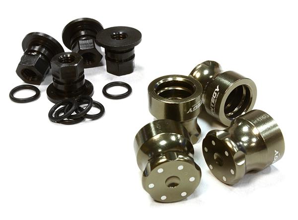 Realistic V2 Billet Machined M4 Size Wheel Nut for 1/10 Scale