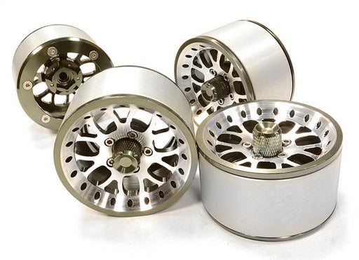 High Mass 2.2 Size Alloy Y14 Spoke Beadlock Wheel (4) for Scale Off-Road Crawler
