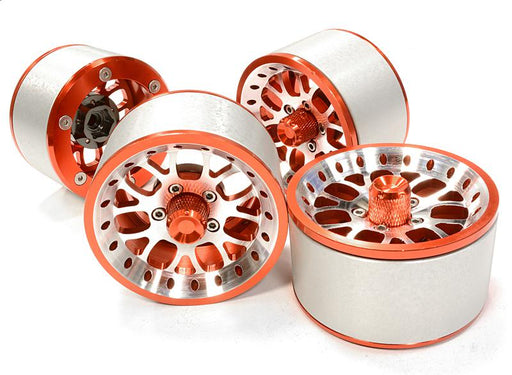 High Mass 2.2 Size Alloy Y14 Spoke Beadlock Wheel (4) for Scale Off-Road Crawler