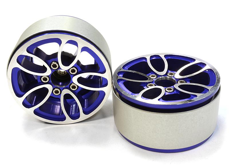 Billet Machined 5 Spoke Type DU Off-Road 1.9 Size Wheel (2) for Scale Crawler