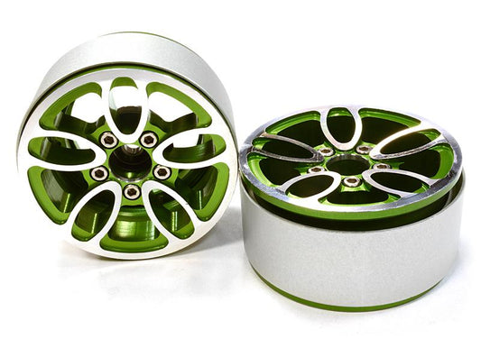 Billet Machined 5 Spoke Type DU Off-Road 1.9 Size Wheel (2) for Scale Crawler