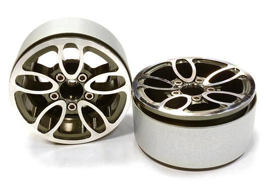 Billet Machined 5 Spoke Type DU Off-Road 1.9 Size Wheel (2) for Scale Crawler