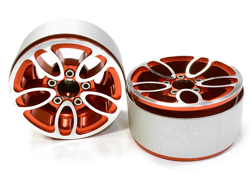 Billet Machined 5 Spoke Type DU Off-Road 1.9 Size Wheel (2) for Scale Crawler