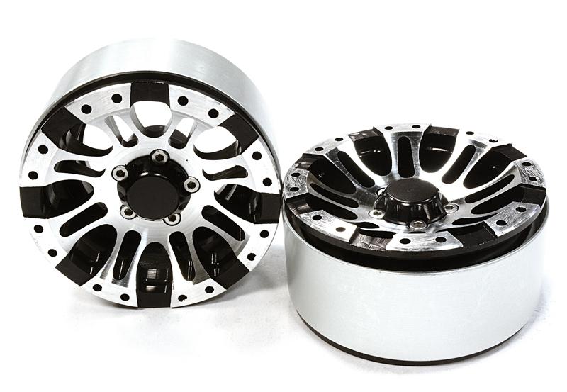 Billet Machined 8 Spoke Type DT Off-Road 1.9 Size Wheel (2) for Scale Crawler