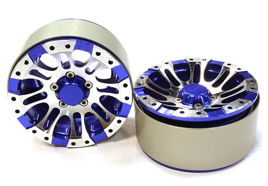 Billet Machined 8 Spoke Type DT Off-Road 1.9 Size Wheel (2) for Scale Crawler