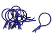 Anodized Color Bent-Up Body Clips (8) for 1/10 RC Cars & Trucks (LxW=26x16mm)