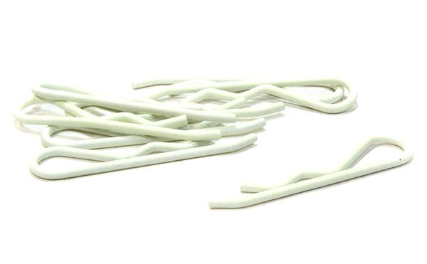 Night Glow Bent-Up Body Clips (8) for 1/5 & 1/4 Sizes Vehicles(LxW=46x11mm)