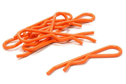 Florescent Color Bent-Up Body Clips (8) for 1/5 & 1/4 Size Vehicles(LxW=46x11mm)