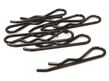 Anodized Color Bent-Up Body Clips (8) for 1/5 & 1/4 Size Vehicles(LxW=46x11mm)