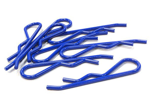 Color Bent-Up Body Clips (8) for 1/5 & 1/4 Size Vehicles(LxW=46x11mm)