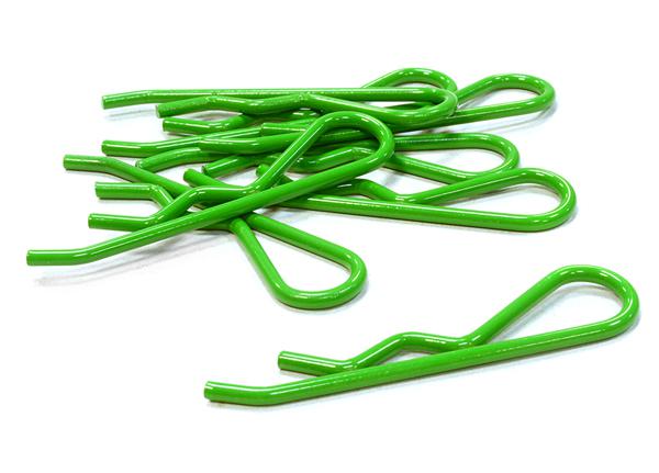 Color Bent-Up Body Clips (8) for 1/5 & 1/4 Size Vehicles(LxW=46x11mm)