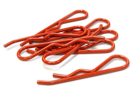Color Bent-Up Body Clips (8) for 1/5 & 1/4 Size Vehicles(LxW=46x11mm)