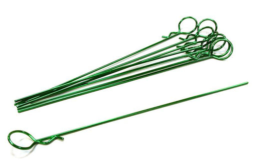 Anodized Color Bent-Up Body Clips (8) for 1/10 RC Cars & Trucks (LxW=122x13mm)