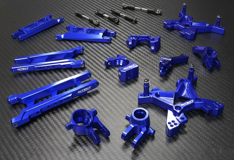 Blue Billet Machined T3 Suspension Upgrade Kit for 1/10 Stampede 4X4 & Slash 4X4
