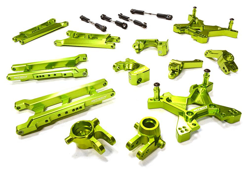 Green Billet Machined Suspension Upgrade Kit for 1/10 Stampede 4X4 & Slash 4X4