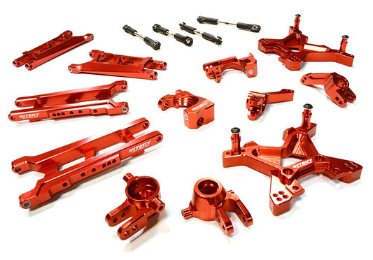 Red Billet Machined T3 Suspension Upgrade Kit for 1/10 Stampede 4X4 & Slash 4X4