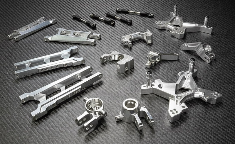 Silver Billet Machined Suspension Upgrade Kit for 1/10 Stampede 4X4 & Slash 4X4