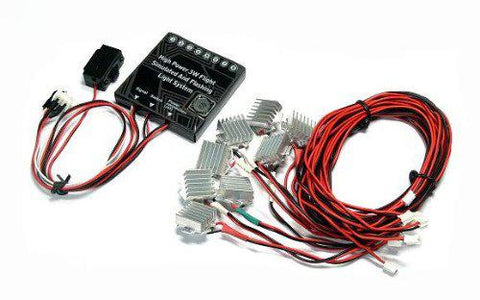 G.T. High Power 3W Flight Simulated & Flashing Light System for R/C Plane