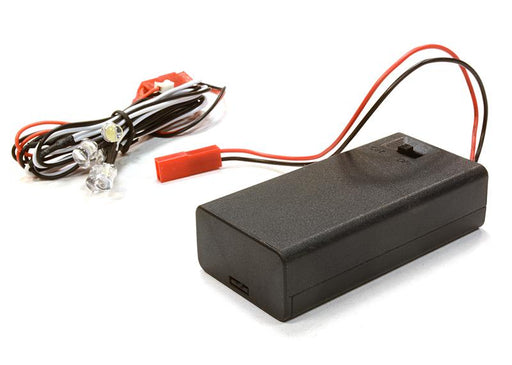 Plastic Battery Box w/ 5pcs 5mm Size LED Light