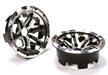 Billet Machined 6 Spoke Outside Half Wheel (2) for 1/10 Axial Yeti Rock Racer