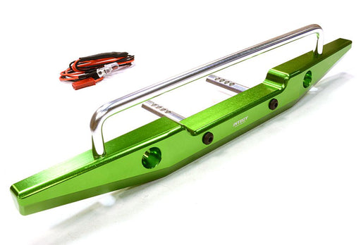 Realistic Metal Rear Bumper with LED for Axial SCX-10 43mm Mount