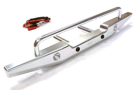 Realistic Metal Rear Bumper with LED for Axial SCX-10 43mm Mount