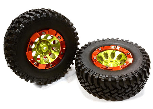 10H Composite 1.9 Wheel w/ Alloy Ring & Tire (2) for Scale Crawler (O.D.=97mm)