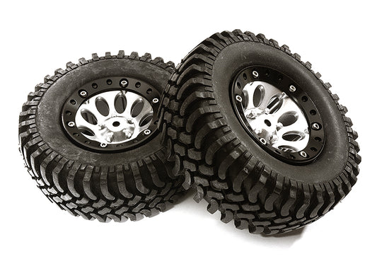 10H Composite 1.9 Wheel w/ Alloy Ring & Tire (2) for Scale Crawler (O.D.=97mm)