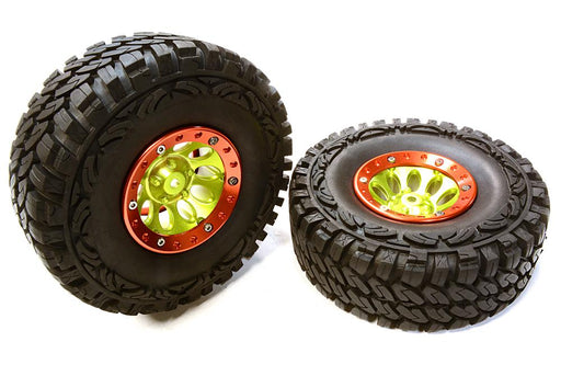 10H Composite 1.9 Wheel w/ Alloy Ring & Tire (2) for Scale Crawler (O.D.=113mm)