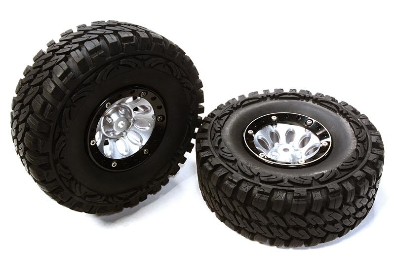 10H Composite 1.9 Wheel w/ Alloy Ring & Tire (2) for Scale Crawler (O.D.=113mm)