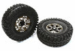 Billet Machined X8 Spoke 1.9 Wheel & Tire Set (2) for Scale Crawler (O.D.=113mm)