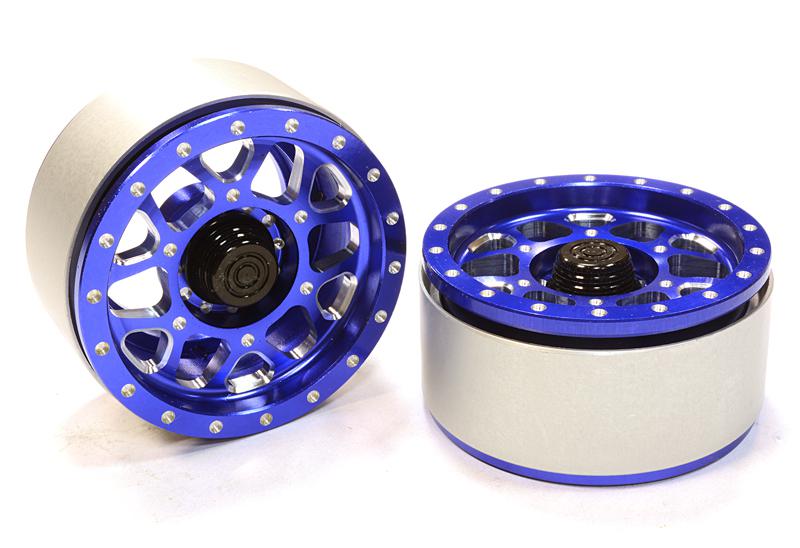 Billet Machined B9 Spoke Off-Road 1.9 (2) Beadlock Wheel for 1/10 Scale Crawler