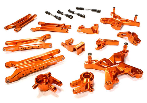 Orange Billet Machined Suspension Upgrade Kit for Traxxas 1/10 Scale Slash 4X4