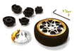Dual 8 Spoke Steering Wheel Set for Most HPI, Futaba, Airtronics, Hitec & KO