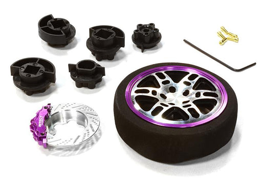 Dual 6 Spoke Steering Wheel Set for Most HPI, Futaba, Airtronics, Hitec & KO