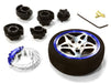 Dual 5 Spoke Steering Wheel Set for Most HPI, Futaba, Airtronics, Hitec & KO