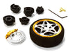 Dual 5 Spoke Steering Wheel Set for Most HPI, Futaba, Airtronics, Hitec & KO