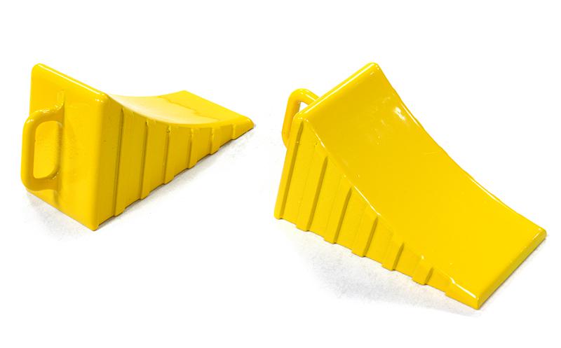 Realistic Scale Model Wheel Chock (2) 1/10 Size