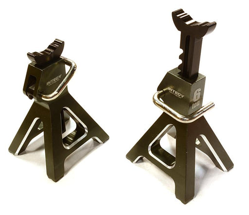 Realistic Model 6 Ton Jack Stands (2) for 1/10, 1/8 Scale & Rock Crawler