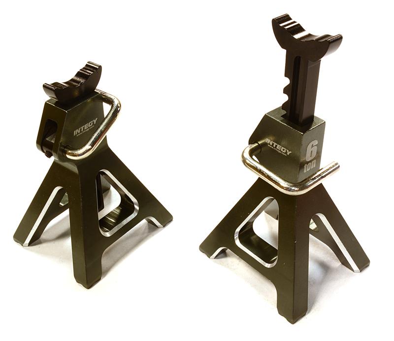 Realistic Model 6 Ton Jack Stands (2) for 1/10, 1/8 Scale & Rock Crawler