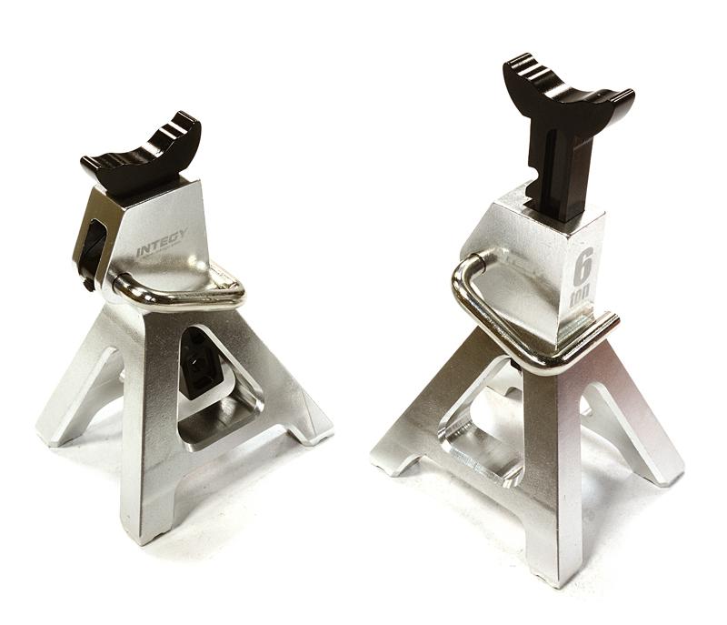 Realistic Model 6 Ton Jack Stands (2) for 1/10, 1/8 Scale & Rock Crawler