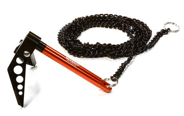 Billet Machined Realistic Scale Model Portable Winch Anchor w/ Chain 1/10 Size