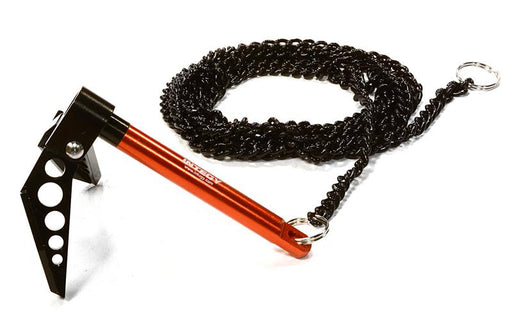 Billet Machined Realistic Scale Model Portable Winch Anchor w/ Chain 1/10 Size