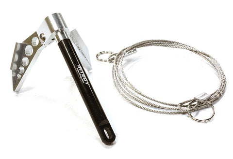 Billet Machined Realistic Scale Model Portable Winch Anchor w/ Chain 1/10 Size