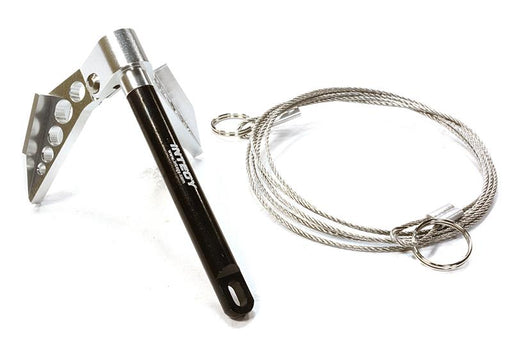 Billet Machined Realistic Scale Model Portable Winch Anchor w/ Chain 1/10 Size