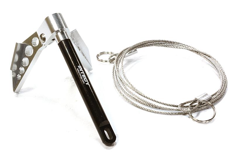 Billet Machined Realistic Scale Model Portable Winch Anchor w/ Chain 1/10 Size